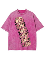 Stacked Faces Of Disarray Washed T-Shirt