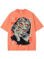Thousand Staring Eyes Washed Graphic T-Shirt