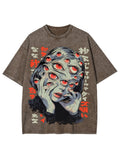 Thousand Staring Eyes Washed Graphic T-Shirt