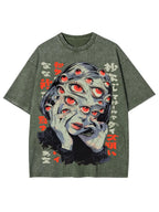Thousand Staring Eyes Washed Graphic T-Shirt