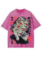 Thousand Staring Eyes Washed Graphic T-Shirt
