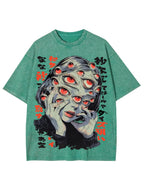 Thousand Staring Eyes Washed Graphic T-Shirt