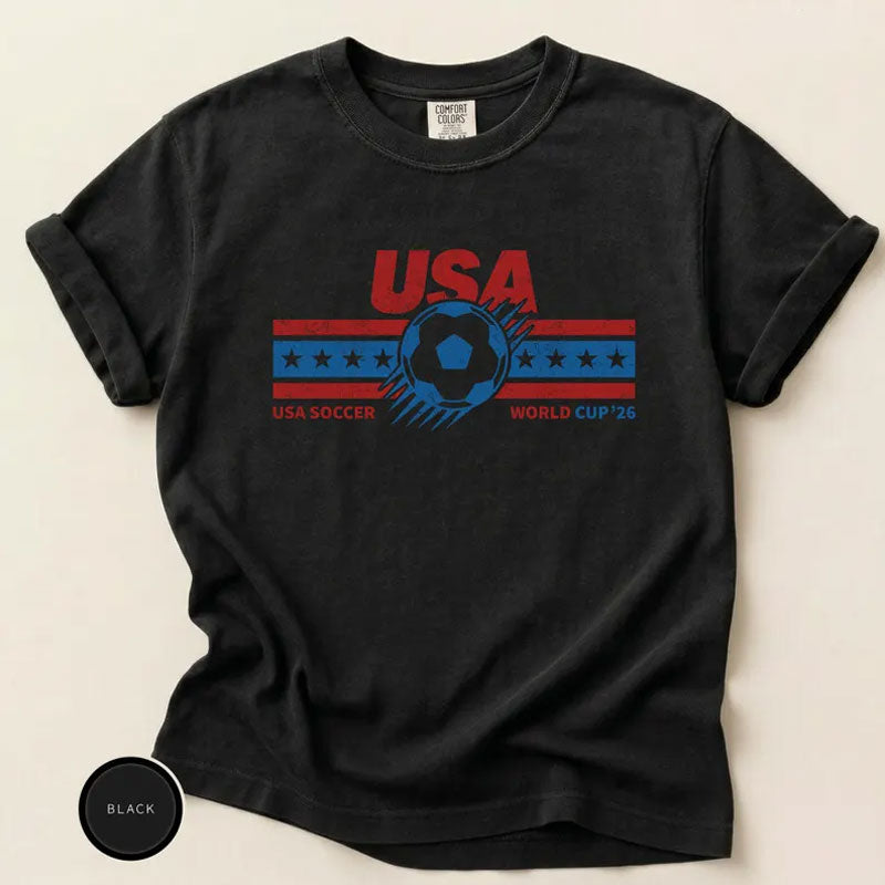 Vintage USA Soccer World 26 T-Shirt Main image