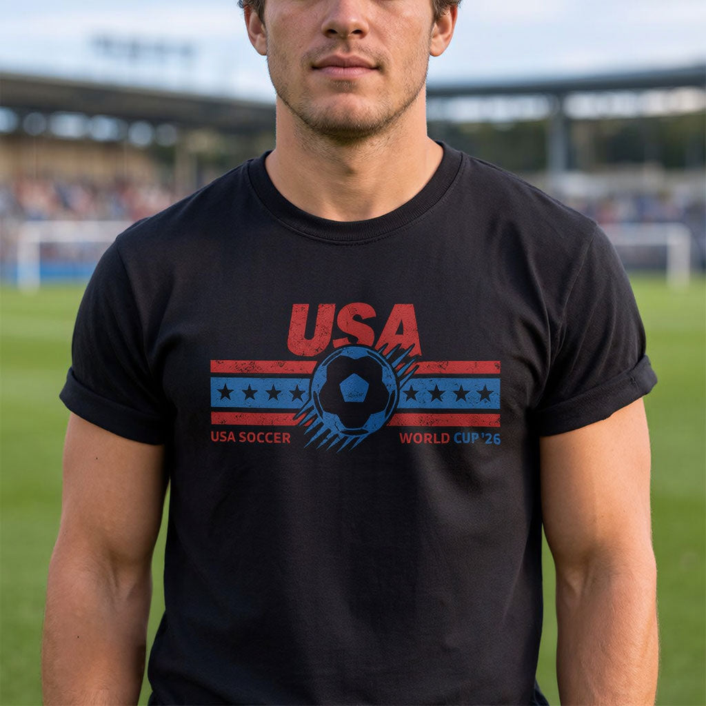 Vintage USA Soccer World 26 T-Shirt Secondary image