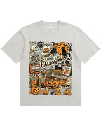 Vintage Halloween Spooky Season Graphic  Soft Cotton T-Shirt