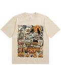 Vintage Halloween Spooky Season Graphic  Soft Cotton T-Shirt