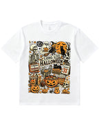 Vintage Halloween Spooky Season Graphic  Soft Cotton T-Shirt