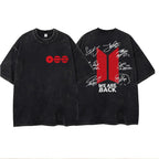 Women's/Men's Casual T-shirt with American retro BTS support pattern print