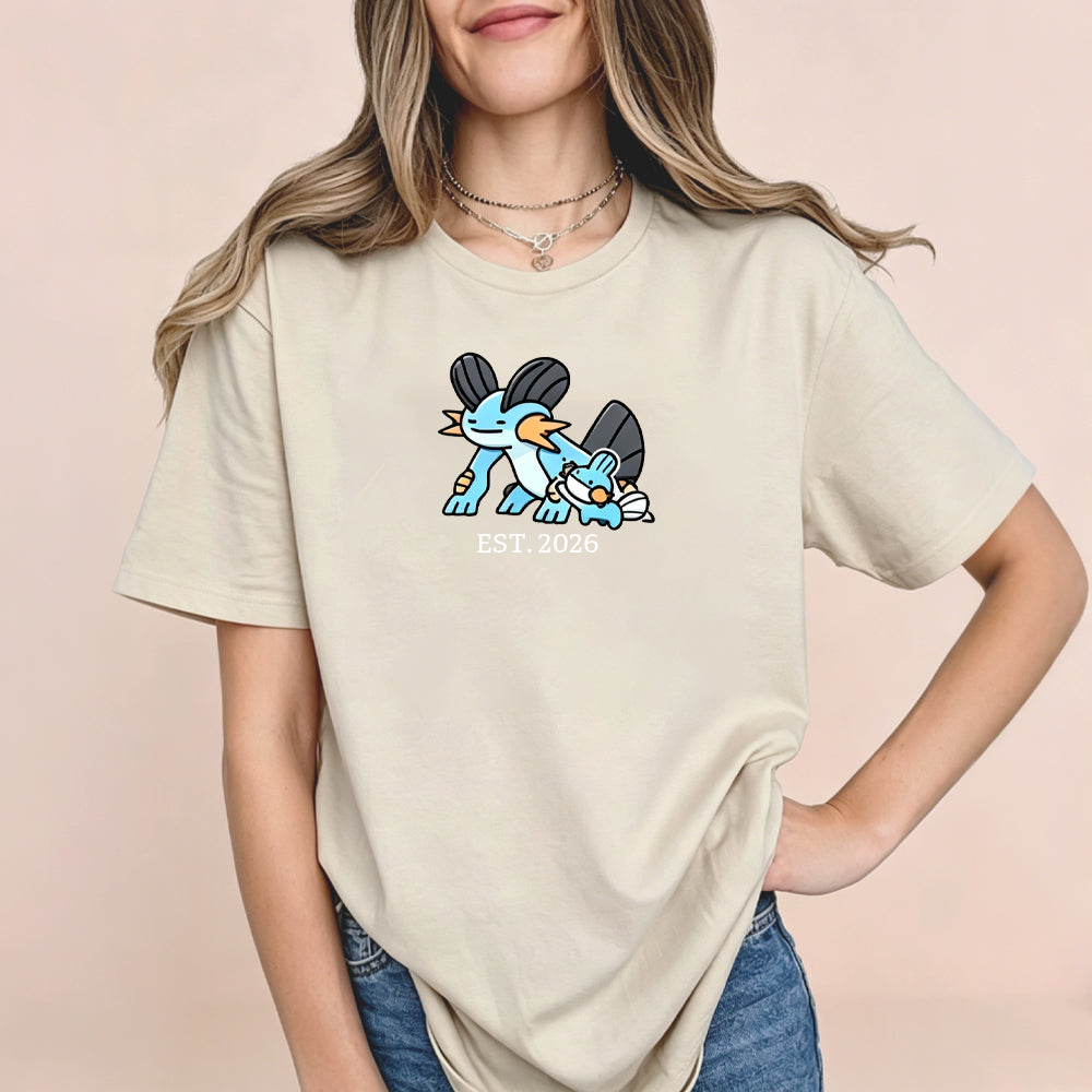 Cute Parent & Kid Swampert Vintage Washed T-Shirt Secondary image