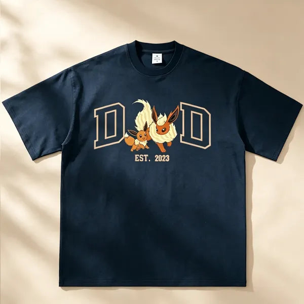 Custom PokaDad Shirt | Personalized Print Tee for Dad