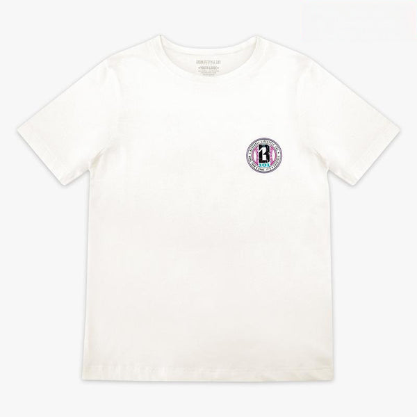 Splatter Lightweight Youth Tee - White/Galaxy