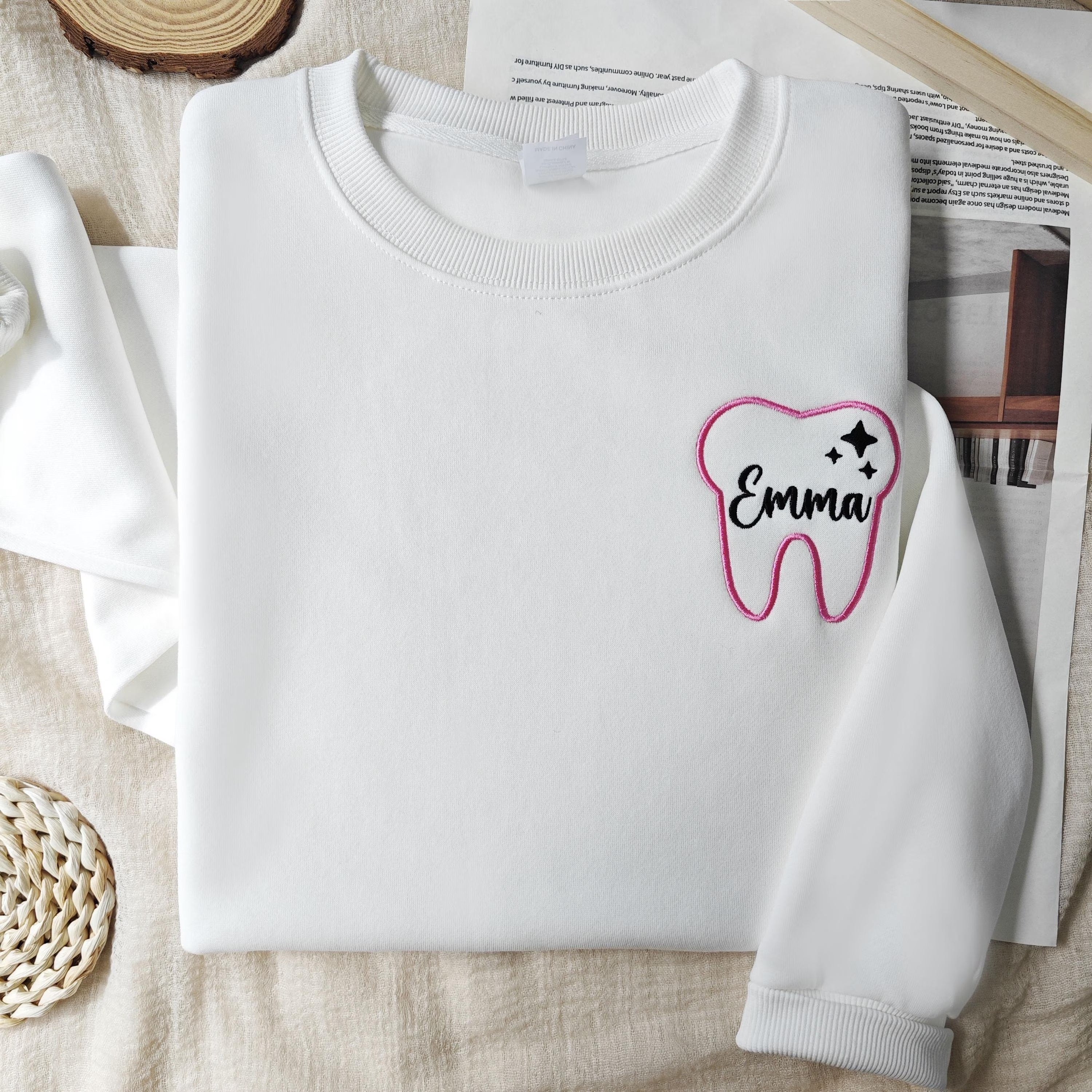 Custom embroidered dentist sweatshirts Main image