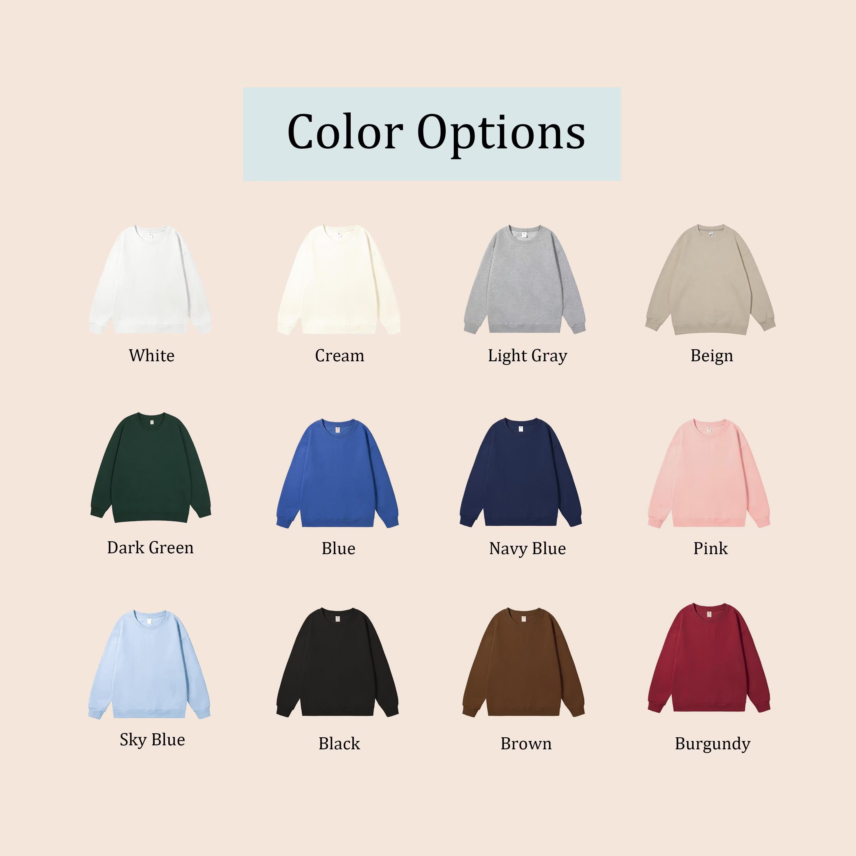 Custom Family Portrait Embroidered Sweatshirt