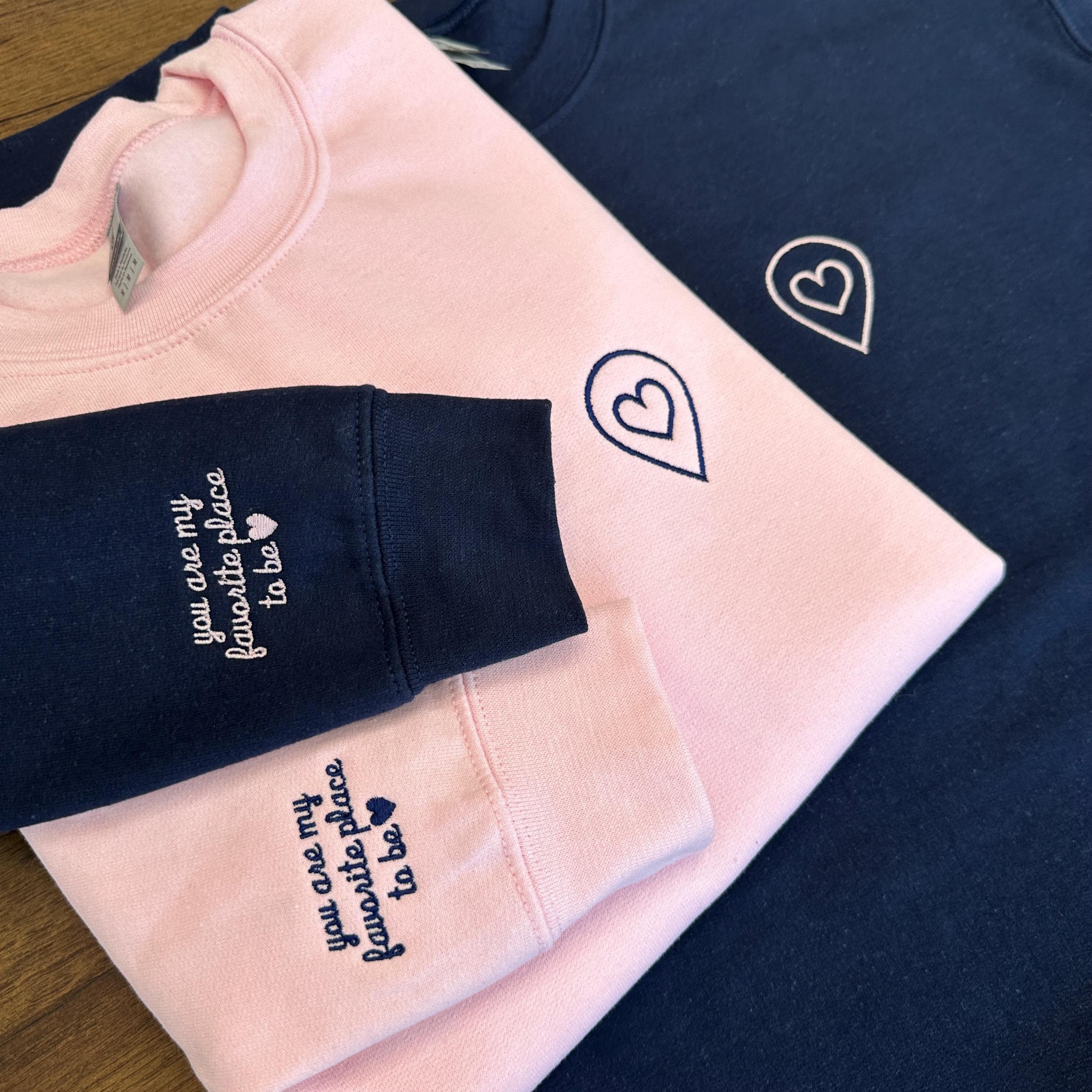 Personalized Location with Heart Sweatshirt-Gift For Custom Main image