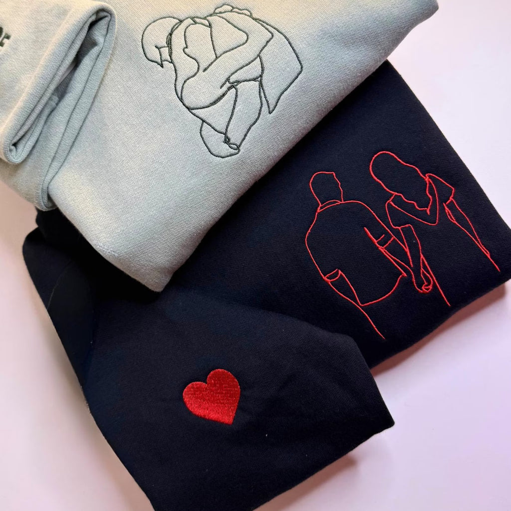 Custom Photo Embroidered Hoodie