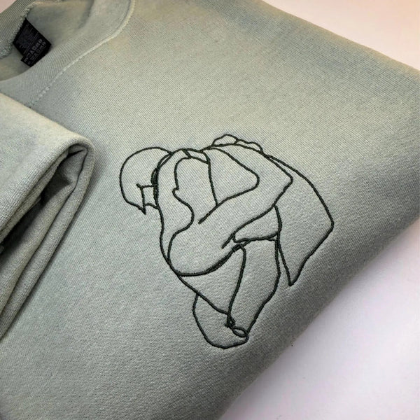 Custom Photo Embroidered Hoodie