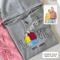 Anniversary LOVE Custom Embroidered SweatshirtGifts for parents-Gift For Custom