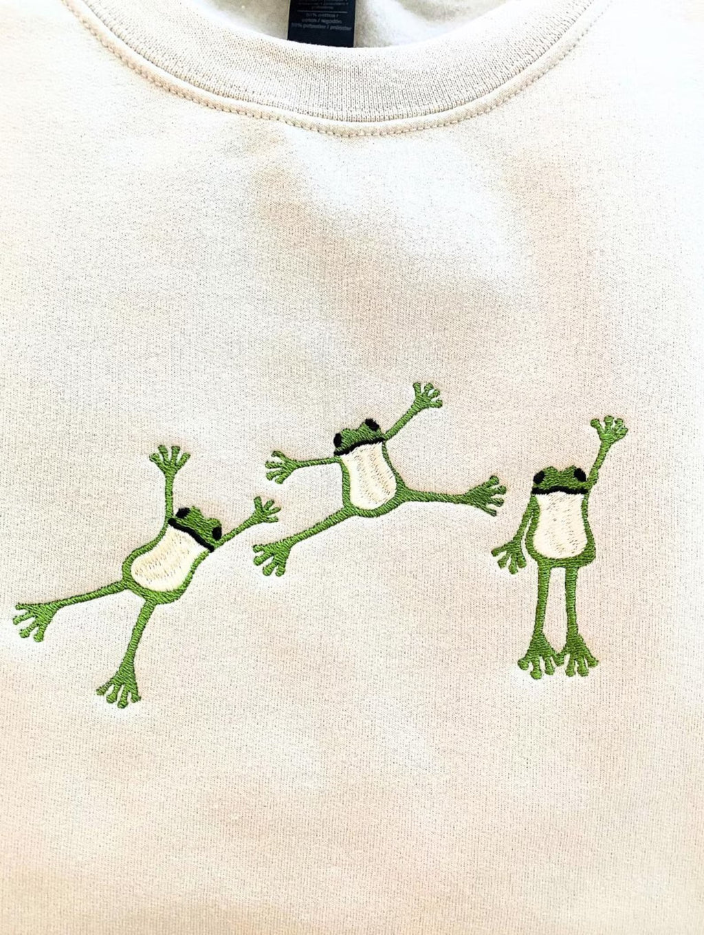Frog Lover's Embroidered Sweatshirt-Gift For Custom