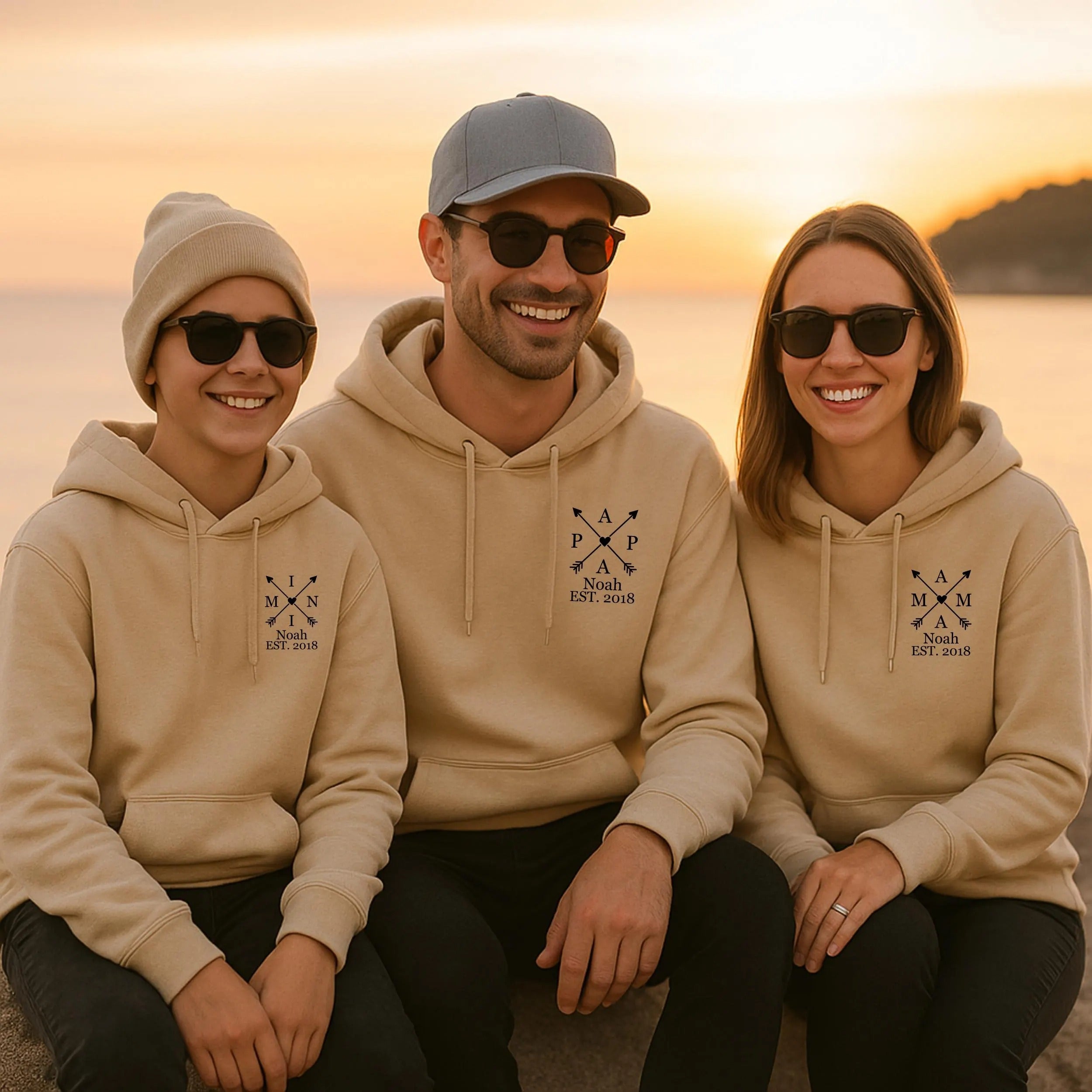 Family Hoodies: Matching and customizable for Dad, Mom, and Mini. Secondary image