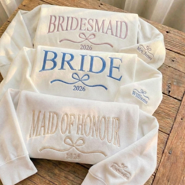 Custom Embroidered Bride Sweatshirt