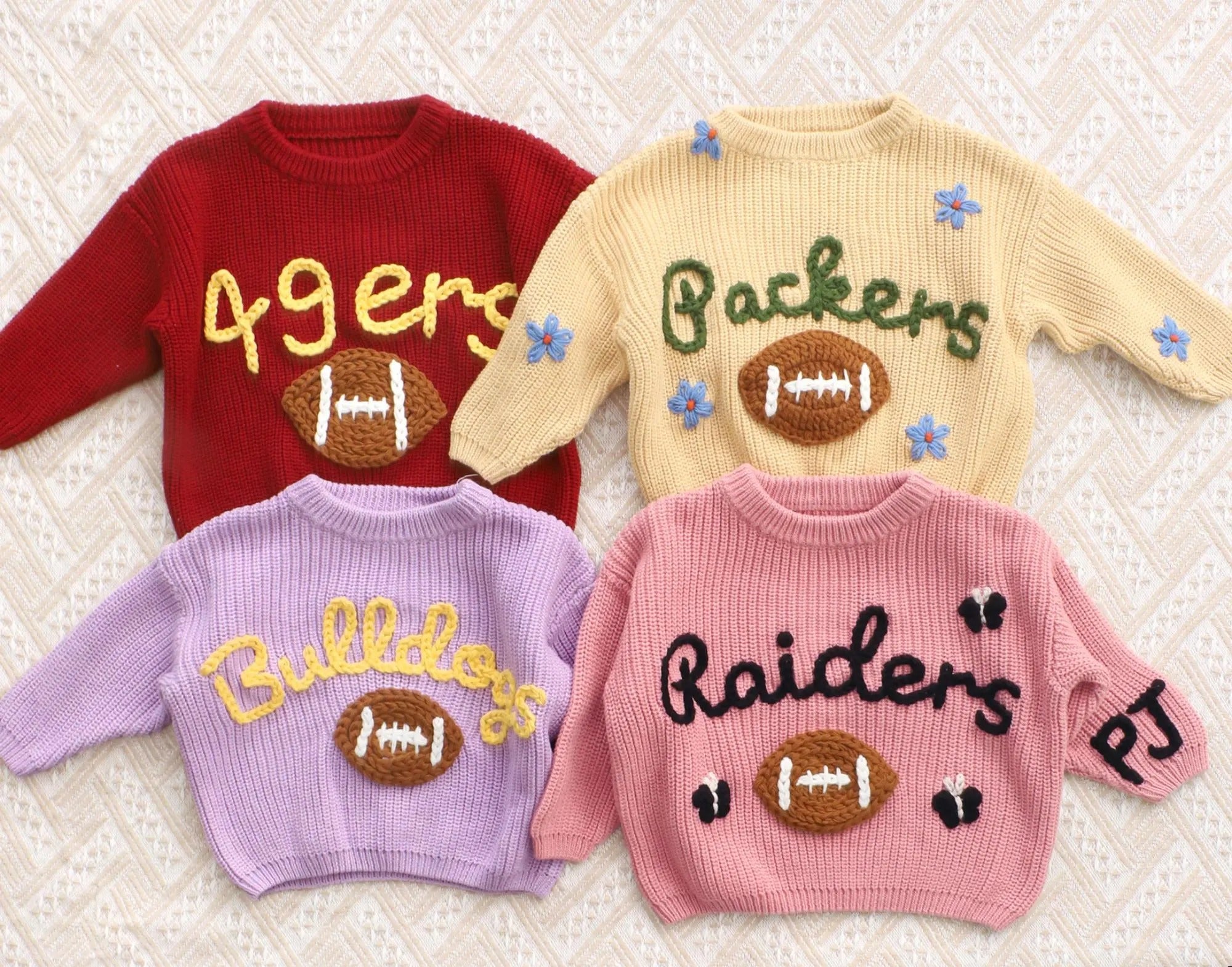 Personalized Sweater with Football Main image