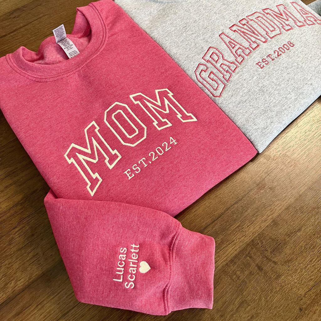 Personalized Mom Or Grandma Sweatshirt-Gift For Custom