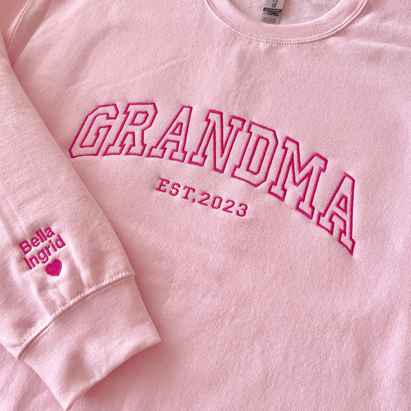 Personalized Mom Or Grandma Sweatshirt-Gift For Custom
