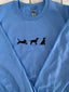 Lab with Ball Embroidered Sweatshirt-Gift For Custom