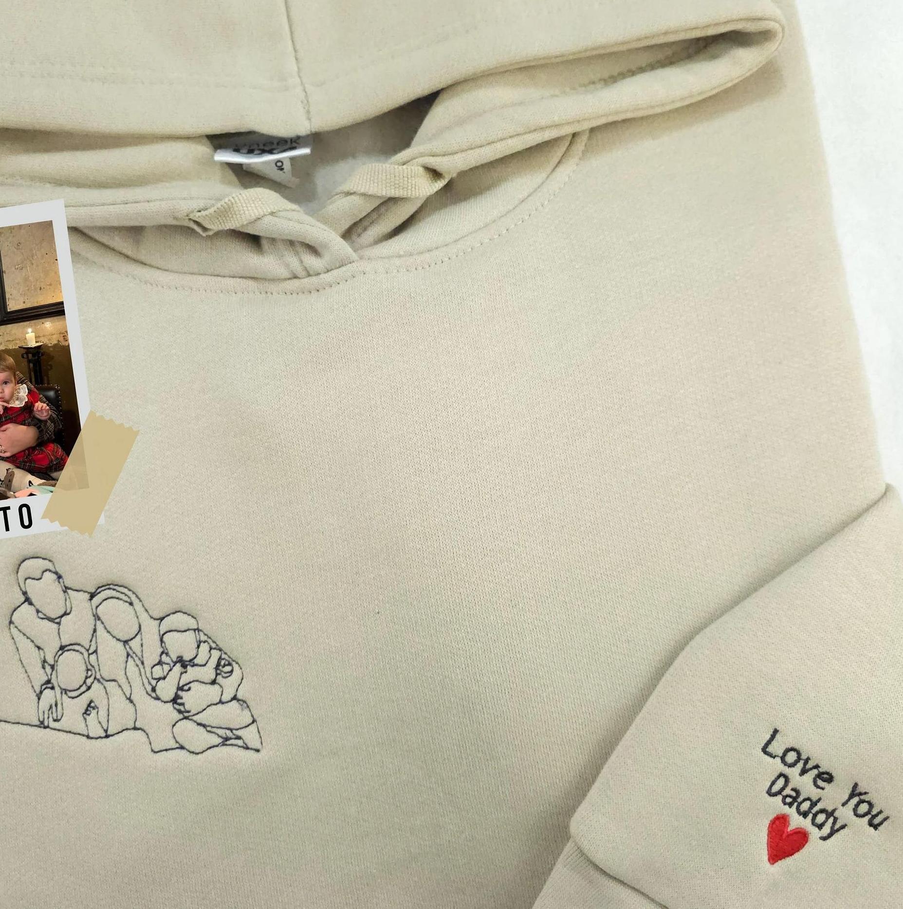 Custom Dad Photo Hoodie