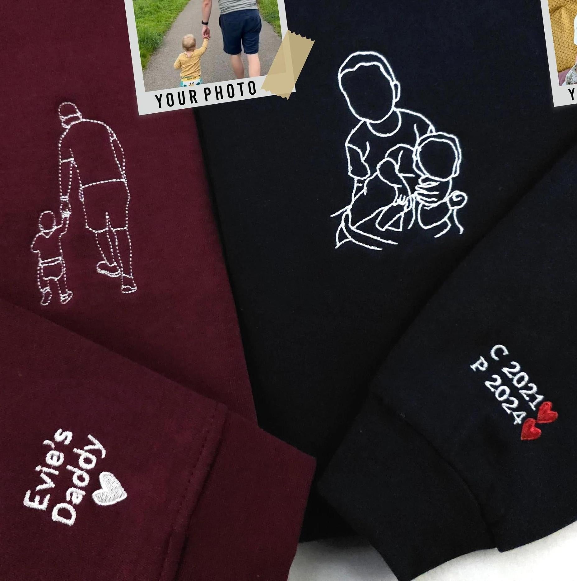Custom Dad Photo Hoodie