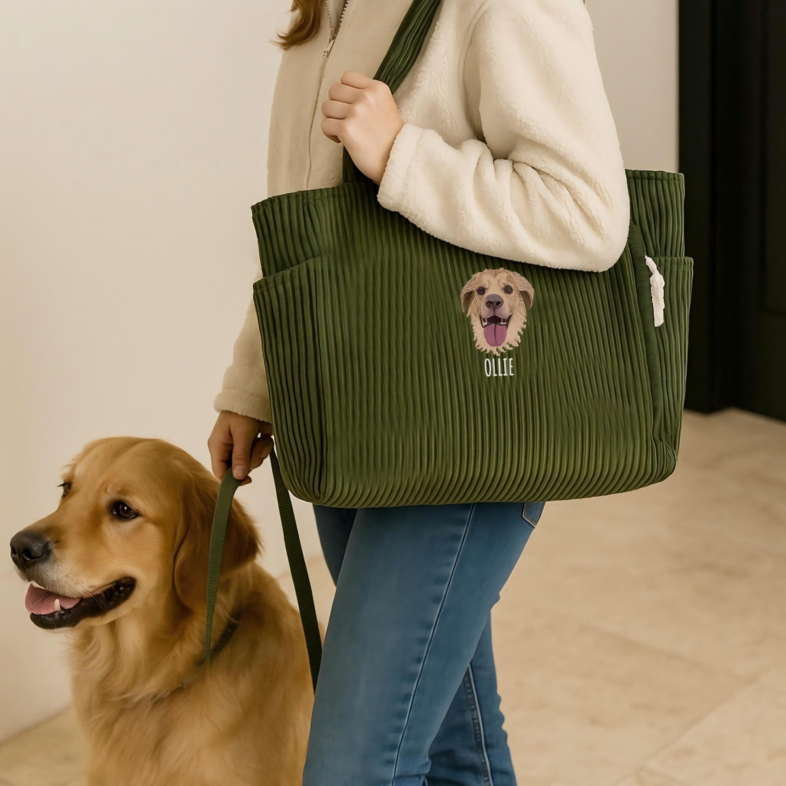 Custom Pet Portrait Tote Bag