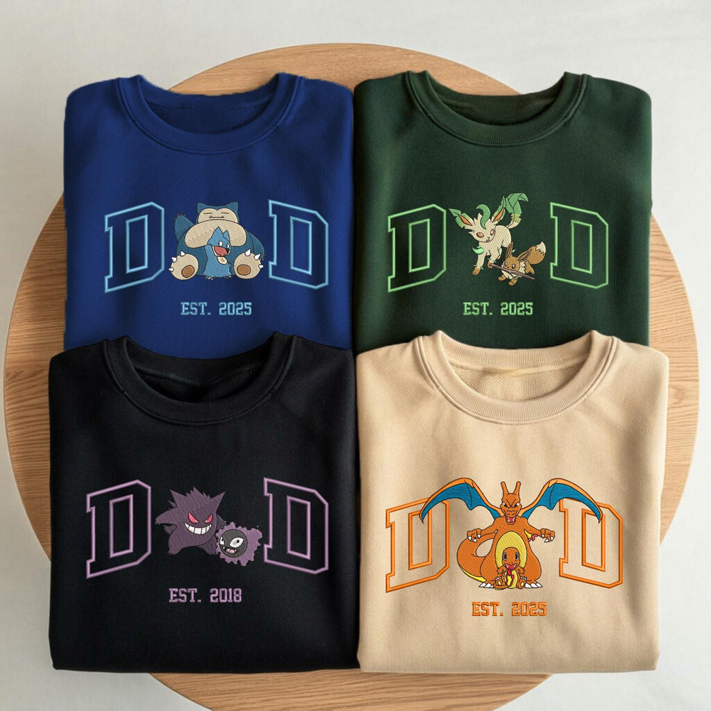 Custom PokaDad Embroidered Shirt-Gift For Custom