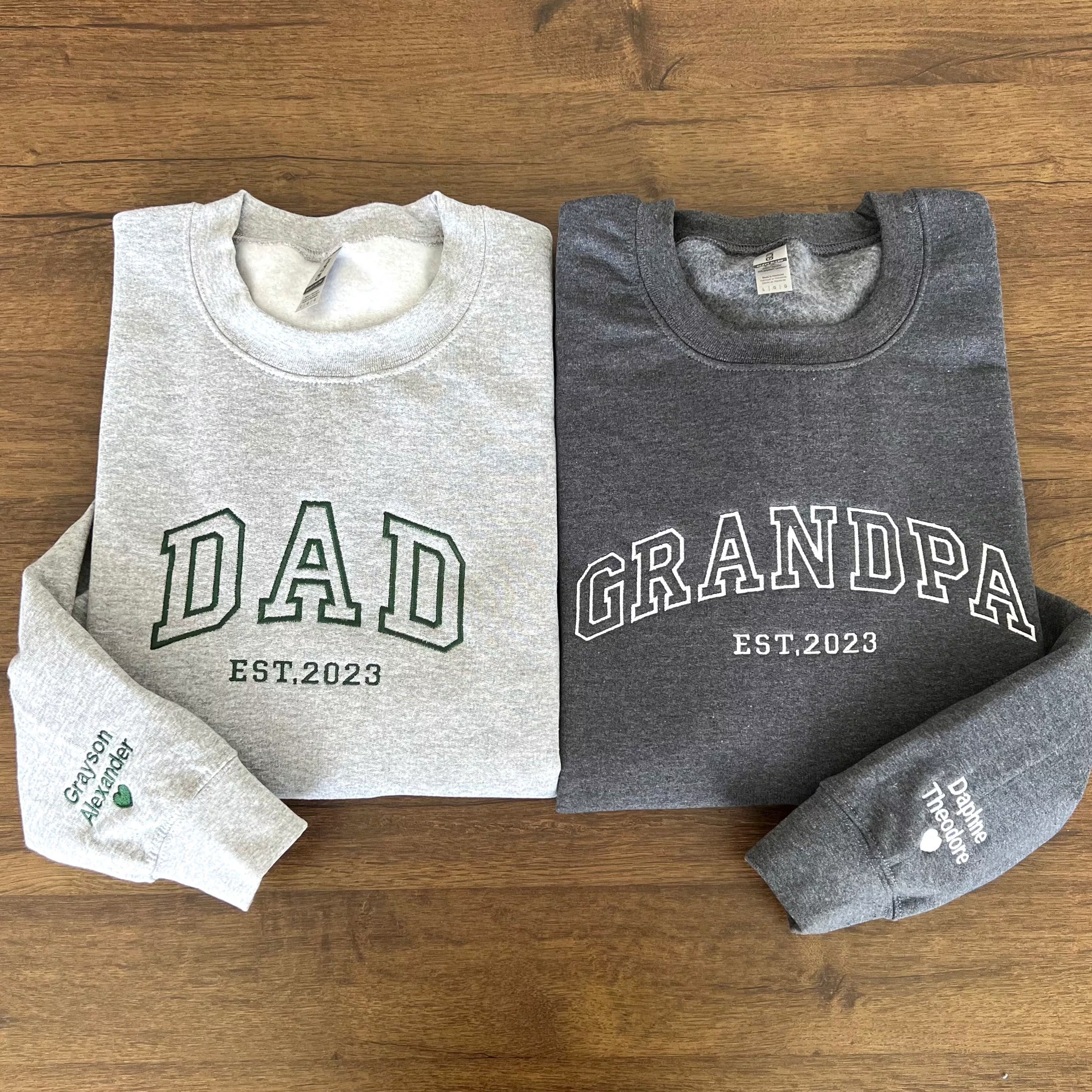 Custom Embroidered Sweatshirt-Father's Day Gift Secondary image