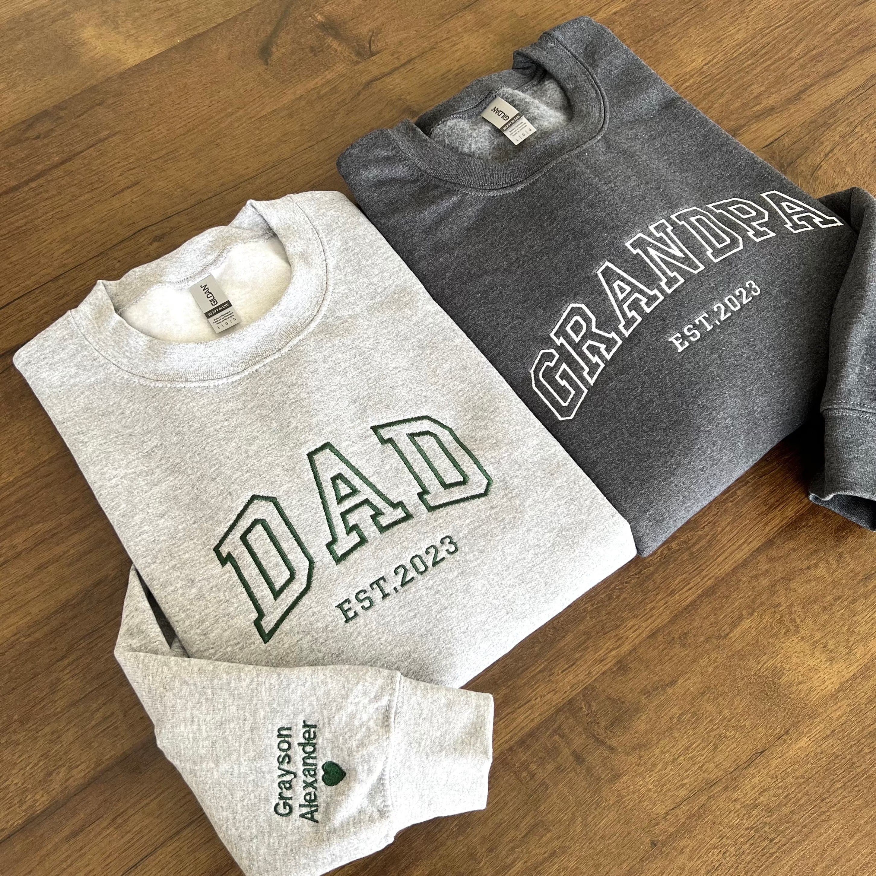 Custom Embroidered Sweatshirt-Father's Day Gift