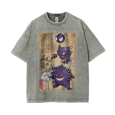 Ukiyoe Haunter Pokemon Anime Vintage Tee | Pokemon