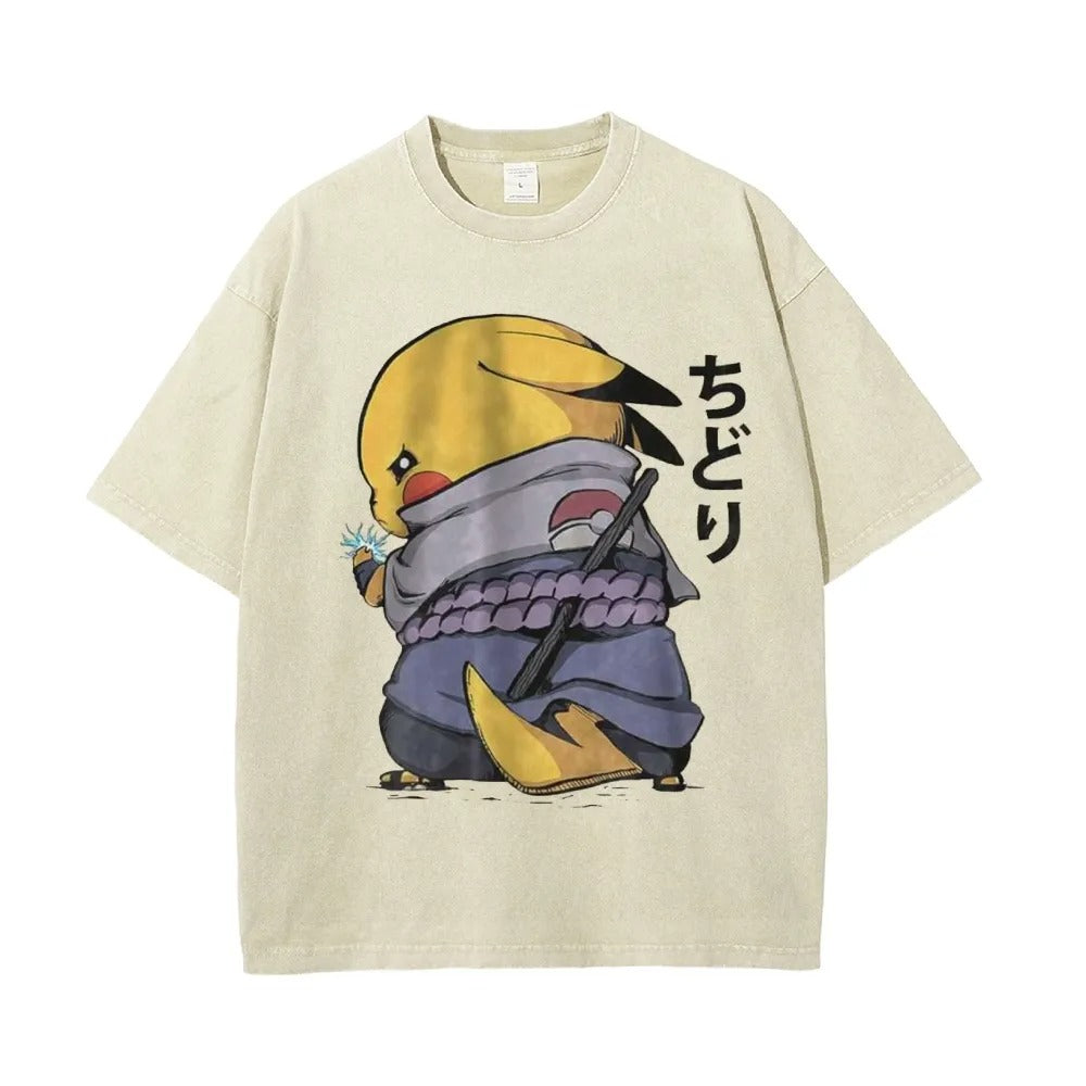 Pikachu Pokemon Anime Vintage Tee | Pokemon Main image