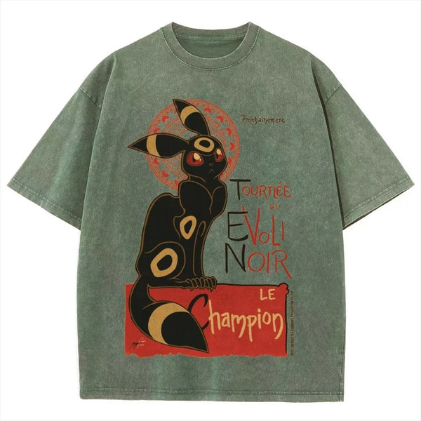 Unisex Vintage Washed Tee Pokemon