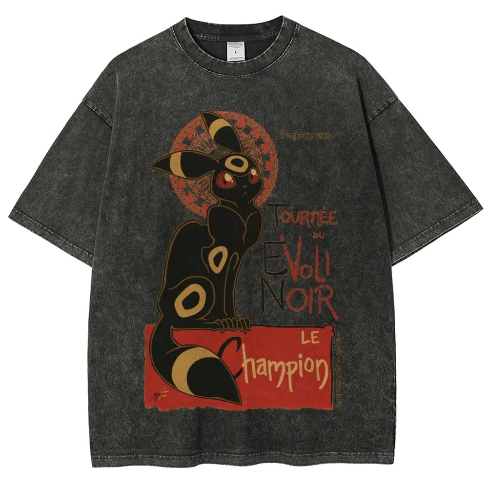 Unisex Vintage Washed Tee Pokemon