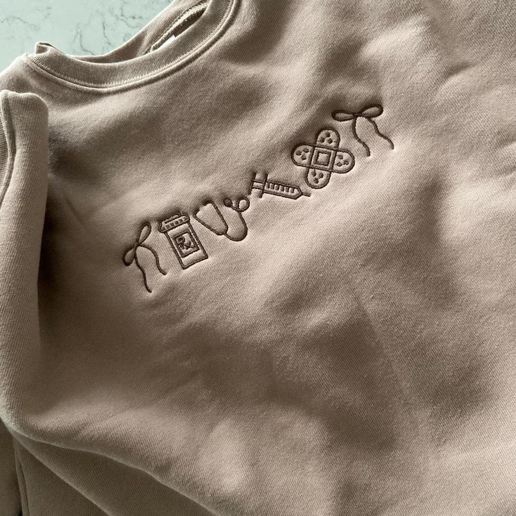 Custom Embroidered Nurse sweatshirt