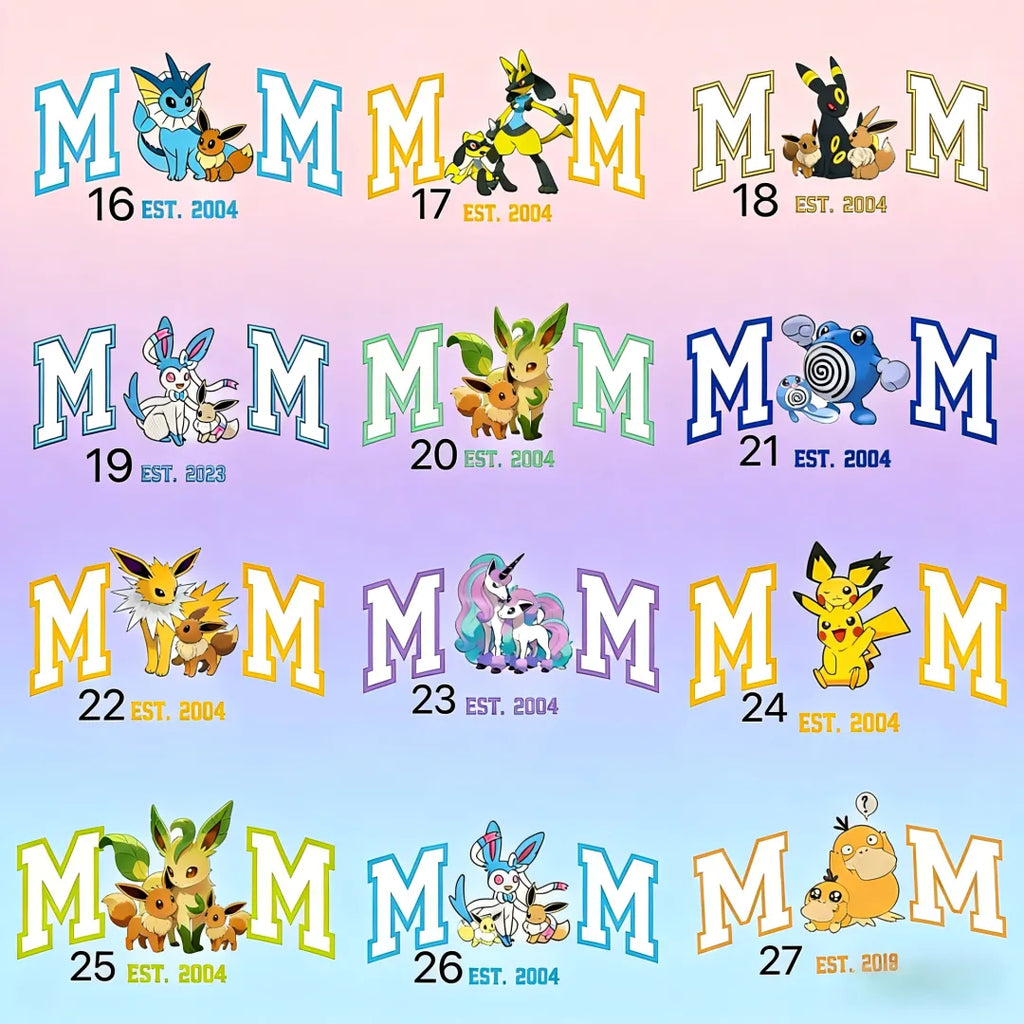 Mom PKM Personalized Print Tee for Mom