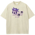 PokaDaD Vintage Washed Print T-shirt
