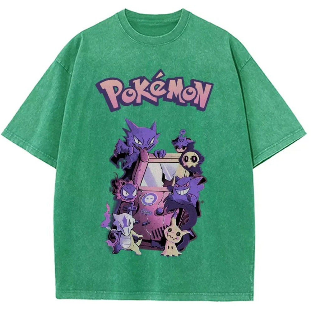 Unisex Vintage Washed T-Shirt | Ghost Type Pokémon Retro Graphic Tee