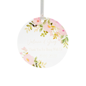 acrylic favor tag: custgift.com