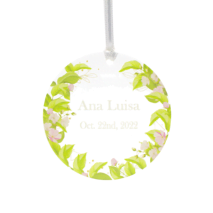 acrylic favor tag: custgift.com