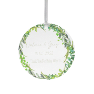 acrylic favor tag: custgift.com