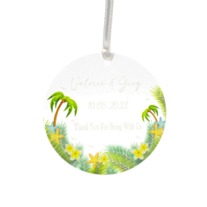 acrylic favor tag custgift.com