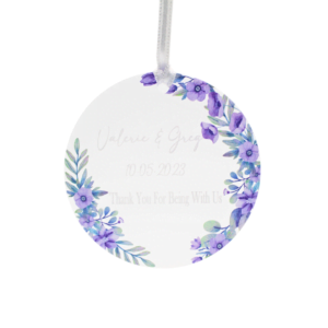 acrylic favor tag: custgift.com