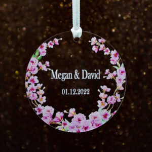 clear Transparent acrylic favor tag with string to hang from custgift.com