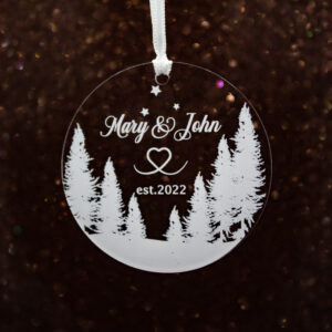 clear Transparent acrylic favor tag with string to hang from custgift.com