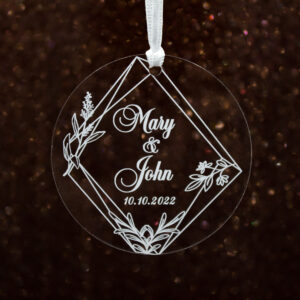 clear Transparent acrylic favor tag with string to hang from custgiftcom